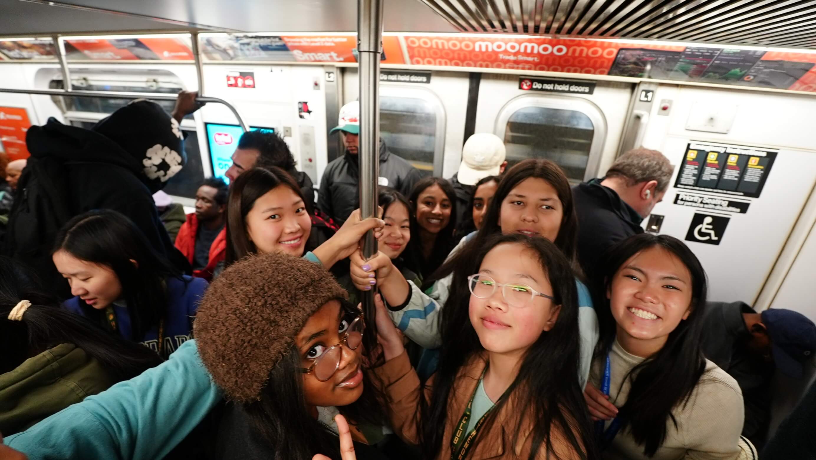 Attendees on the MTA (New York's subway)